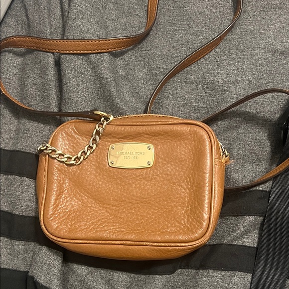 Michael Kors Brown Crossbody Bag with Gold Accents - Picture 1 of 2